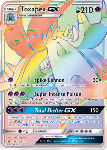 Toxapex GX (154/145) [Sun &amp; Moon: Guardians Rising] 