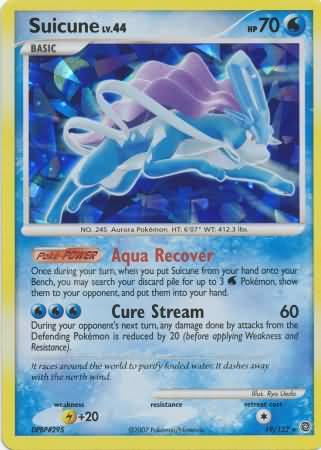 Suicune (19/132) (Cracked Ice Holo) [Diamond &amp; Pearl: Secret Wonders] 