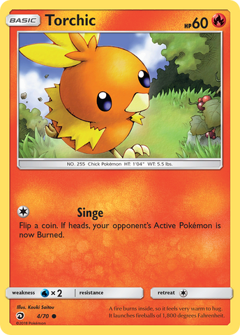 Torchic (4/70) [Sun &amp; Moon: Dragon Majesty] 