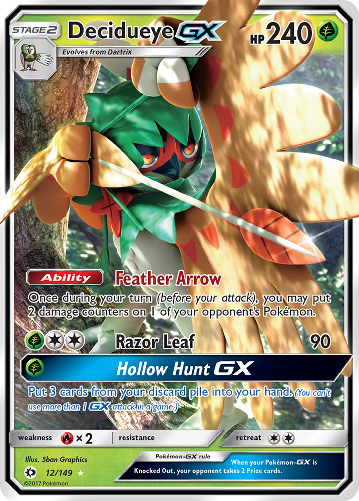 Decidueye GX (12/149) [Sun &amp; Moon: Base Set] 