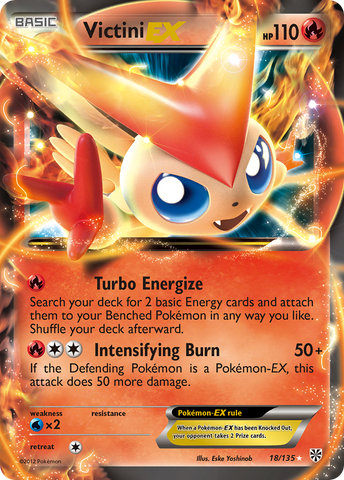 Victini EX (18/135) [Black &amp; White: Plasma Storm] 