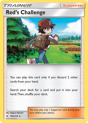 Red's Challenge (184/214) (Theme Deck Exclusive) [Sun &amp; Moon: Unbroken Bonds] 