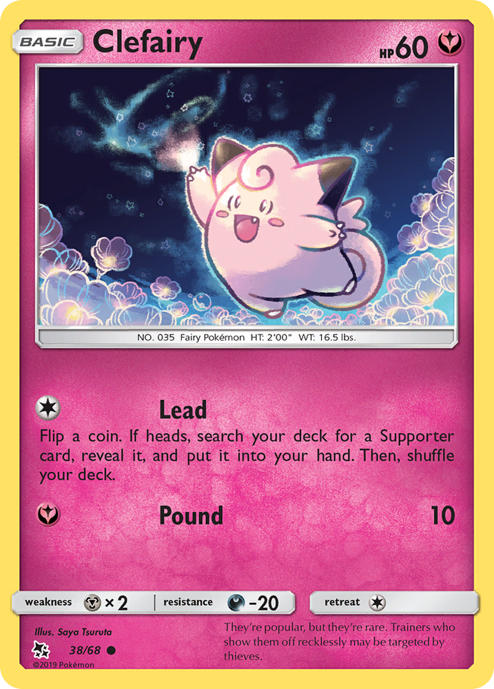 Clefairy (38/68) [Sun &amp; Moon: Hidden Fates] 