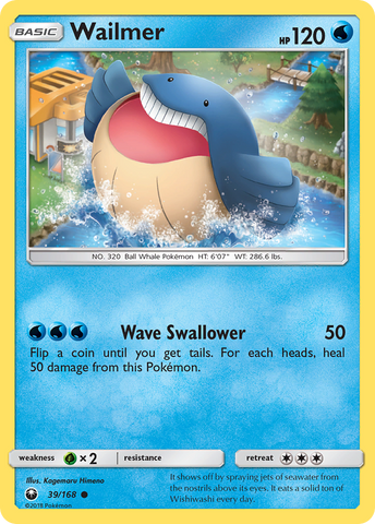 Wailmer (39/168) [Sun &amp; Moon: Celestial Storm] 