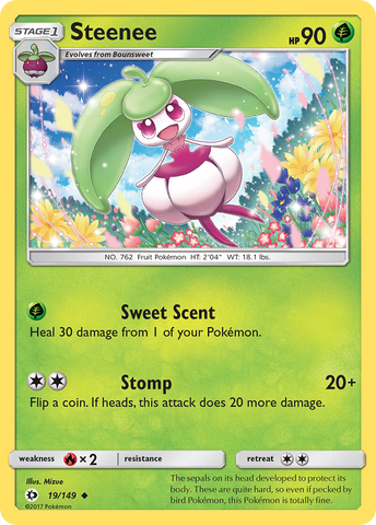 Steenee (19/149) [Sun &amp; Moon: Base Set] 