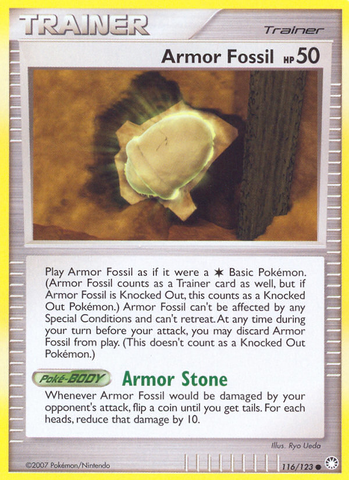 Armor Fossil (116/123) [Diamond &amp; Pearl: Mysterious Treasures] 