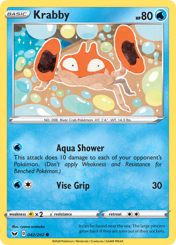 Krabby (042/202) [Sword &amp; Shield: Base Set] 