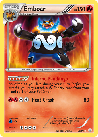 Emboar (100/99) [Black &amp; White: Next Destinies] 