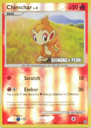 Chimchar (76/130) [Burger King Specials: 2008 Collection] 