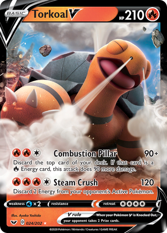 Torkoal V (024/202) [Sword &amp; Shield: Base Set] 