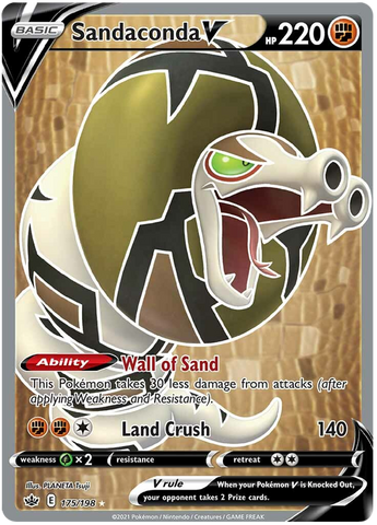 Sandaconda V (175/198) [Sword &amp; Shield: Chilling Reign] 