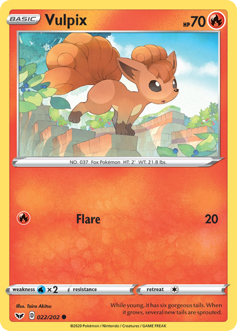 Vulpix (022/202) [Sword &amp; Shield: Base Set] 