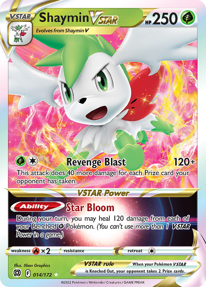 Shaymin VSTAR (014/172) (Jumbo Card) [Sword &amp; Shield: Brilliant Stars] 