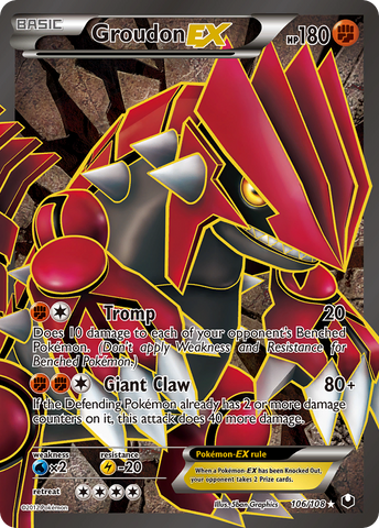 Groudon EX (106/108) [Black &amp; White: Dark Explorers] 