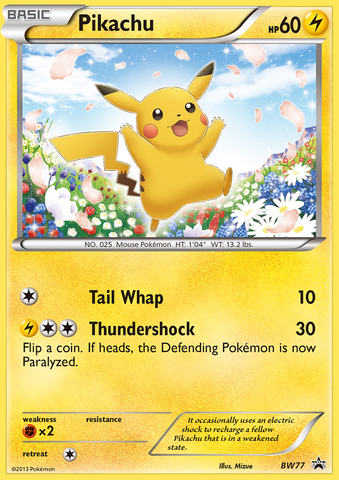 Pikachu (BW77) [Black &amp; White: Black Star Promos] 