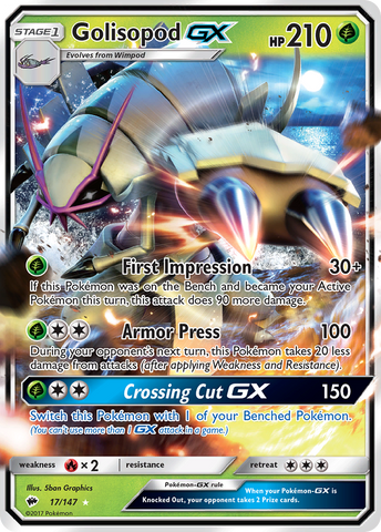 Golisopod GX (17/147) [Sun &amp; Moon: Burning Shadows] 