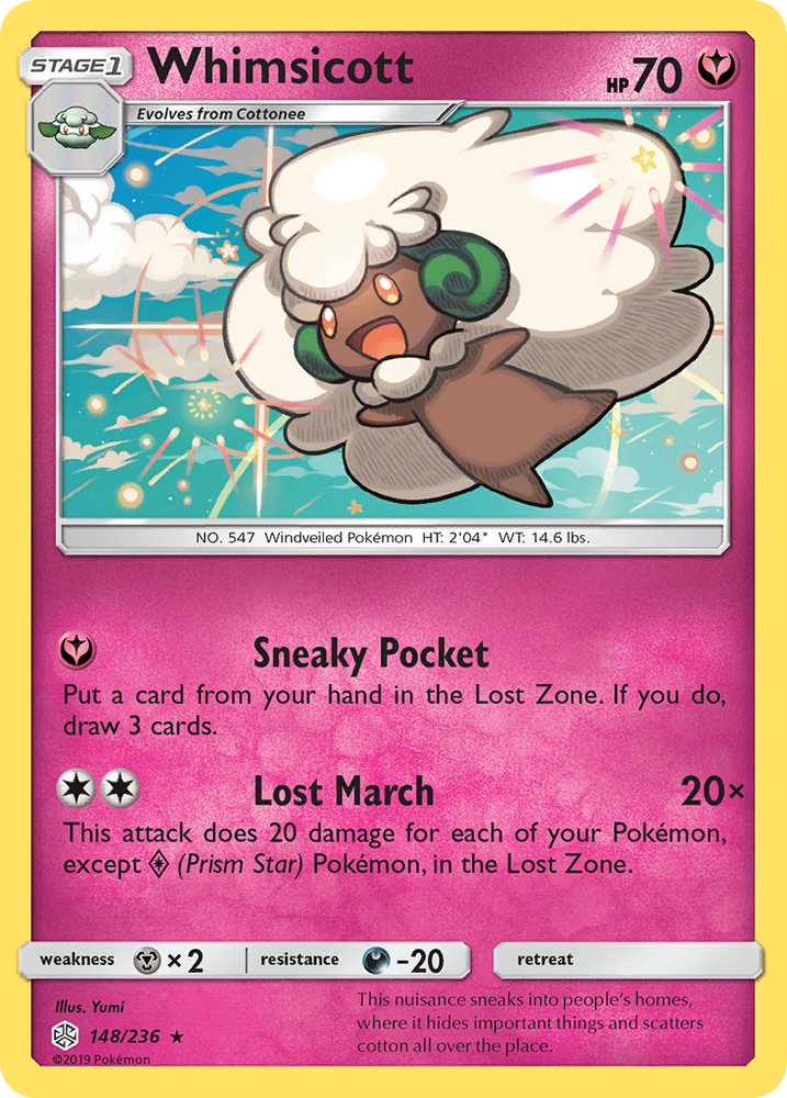 Whimsicott (148/236) [Sun &amp; Moon: Cosmic Eclipse] 