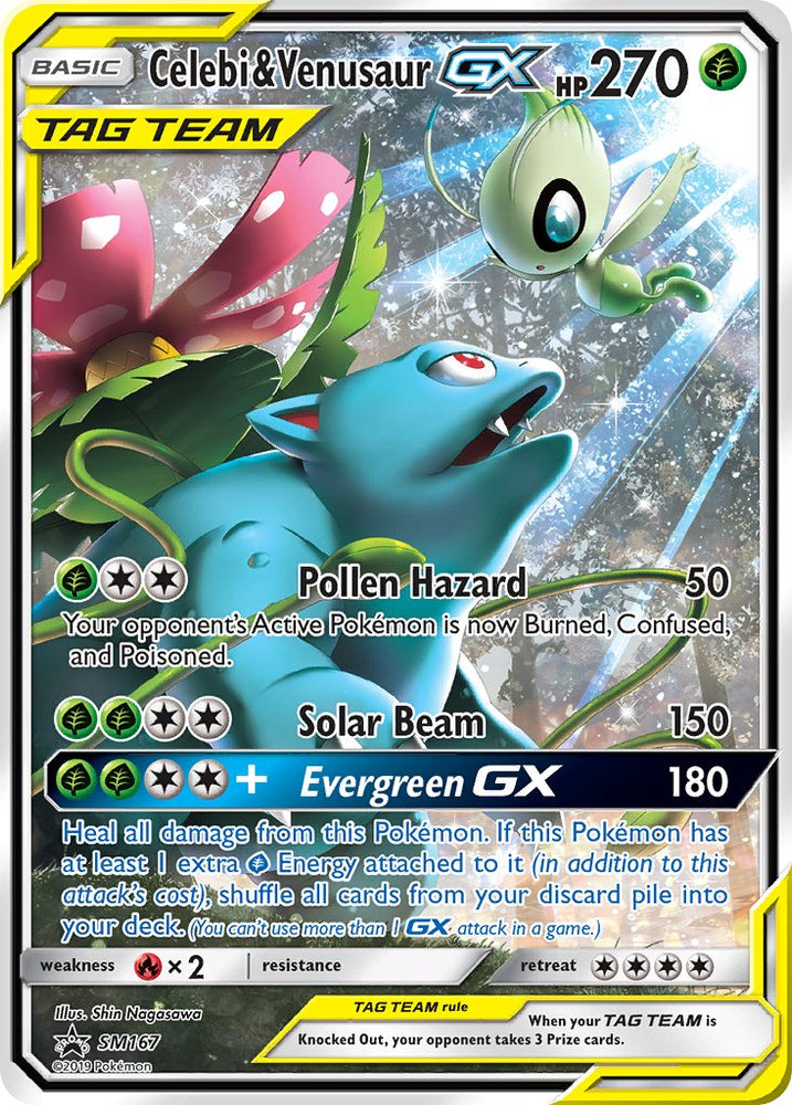 Celebi &amp; Venusaur GX (SM167) [Sun &amp; Moon: Black Star Promos] 