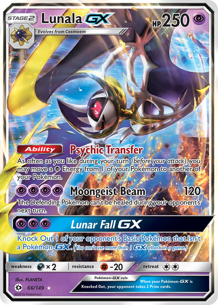 Lunala GX (66/149) [Sun &amp; Moon: Base Set] 