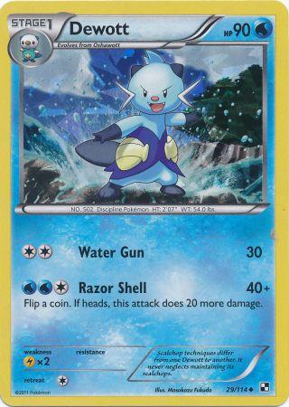 Dewott (29/114) (Cracked Ice Holo) [Black &amp; White: Base Set] 