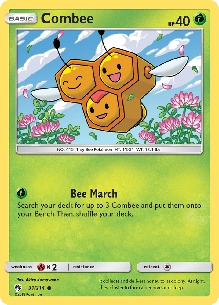 Combee (31/214) [Sun &amp; Moon: Lost Thunder] 