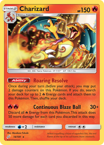 Charizard (14/181) [Sun &amp; Moon: Team Up] 