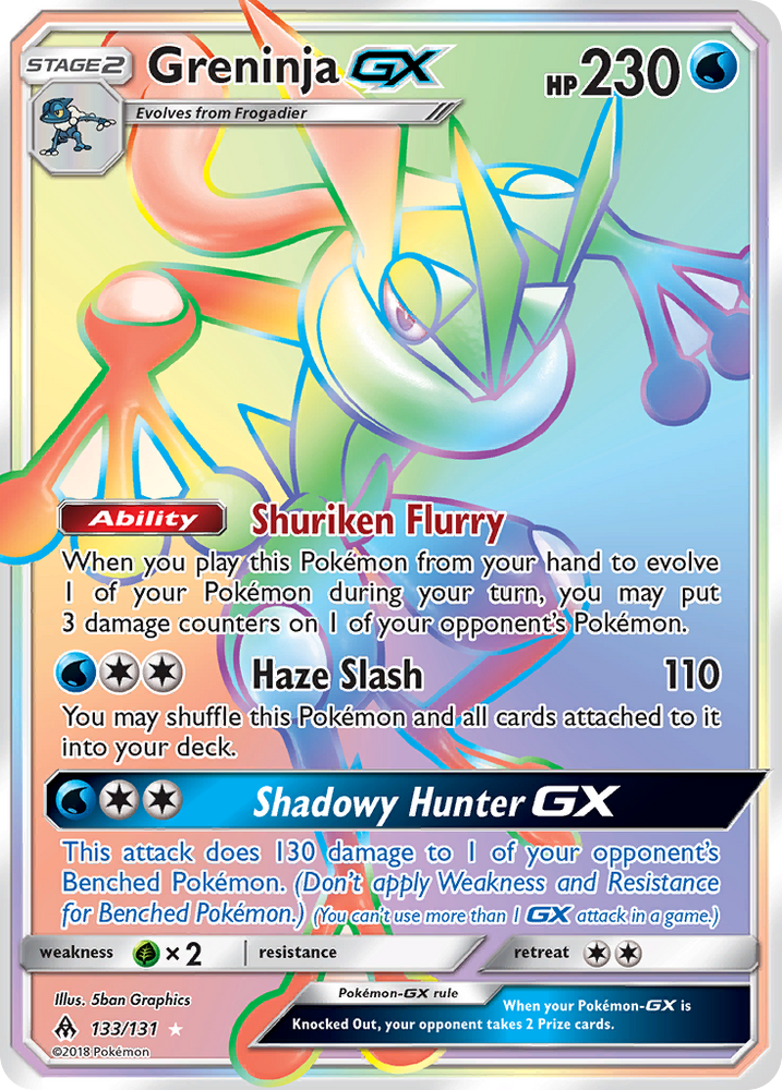 Greninja GX (133/131) [Sun &amp; Moon: Forbidden Light] 