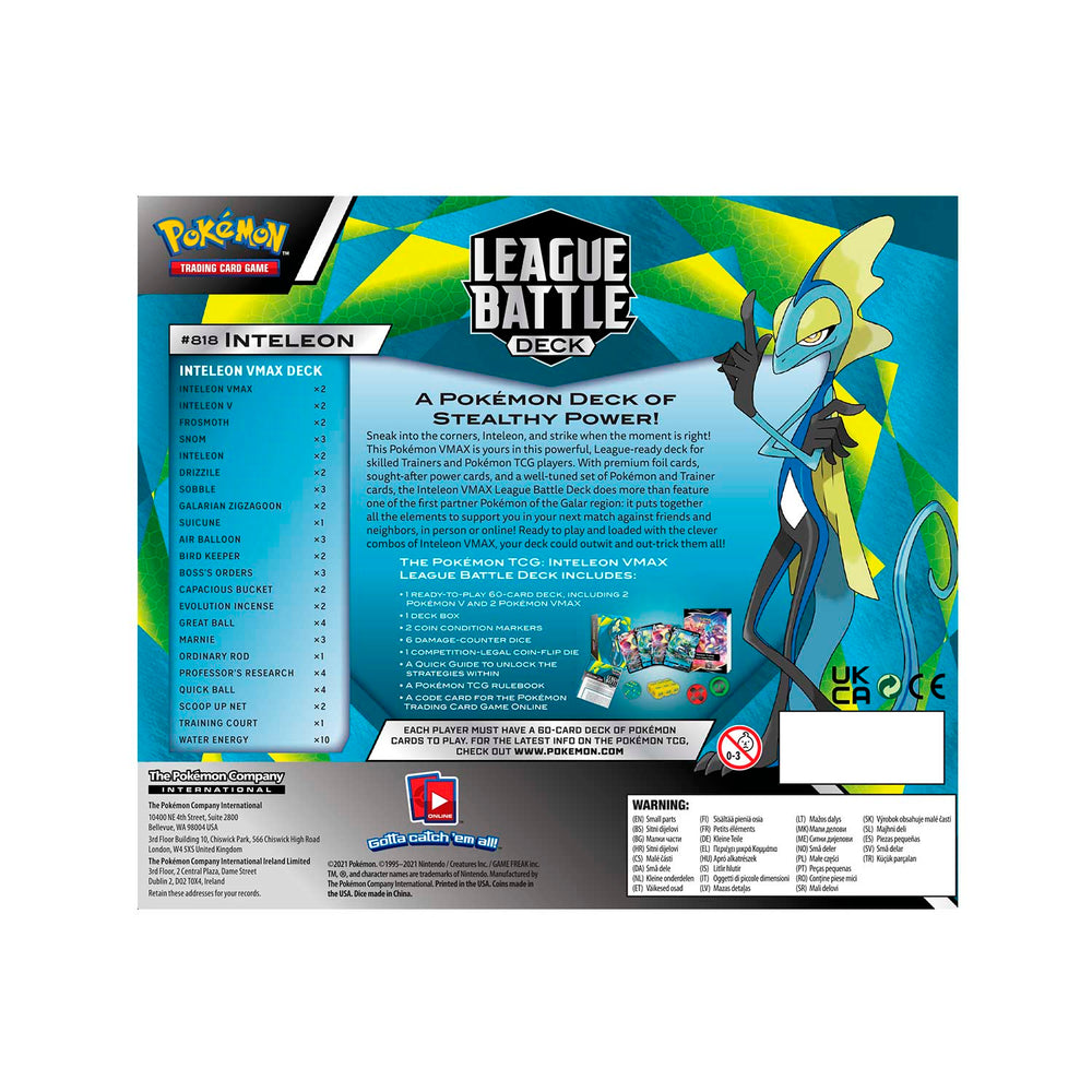 Sword &amp; Shield: Battle Styles - League Battle Deck (Inteleon VMAX) 