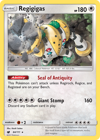 Regigigas (84/111) [Sun &amp; Moon: Crimson Invasion] 