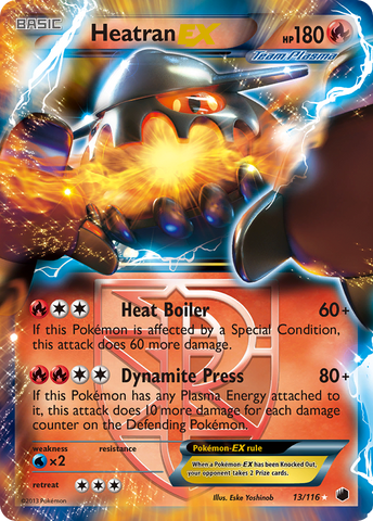Heatran EX (13/116) [Black &amp; White: Plasma Freeze] 