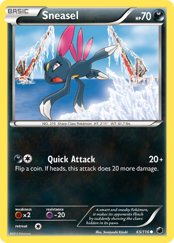 Sneasel (65/116) [Black &amp; White: Plasma Freeze] 
