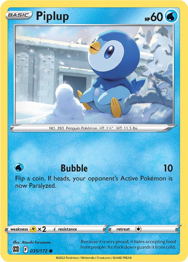 Piplup (035/172) [Sword &amp; Shield: Brilliant Stars] 