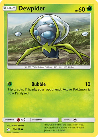 Dewpider (16/156) [Sun &amp; Moon: Ultra Prism] 