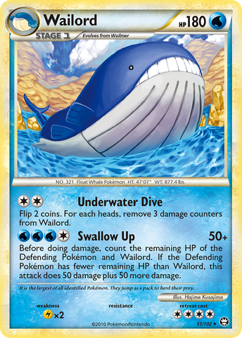 Wailord (31/102) [HeartGold &amp; SoulSilver: Triumphant] 