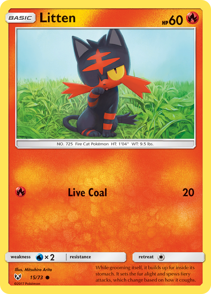 Litten (15/73) [Sun &amp; Moon: Shining Legends] 