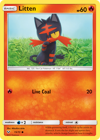 Litten (15/73) [Sun &amp; Moon: Shining Legends] 