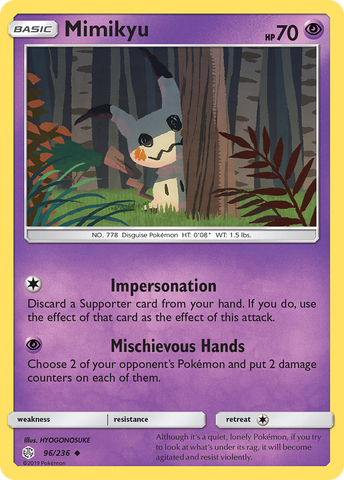 Mimikyu (96/236) [Sun &amp; Moon: Cosmic Eclipse] 