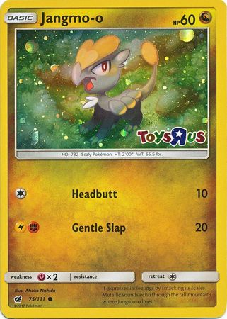 Jangmo o (75/111) (Toys R Us Promo) [Sun &amp; Moon: Crimson Invasion] 