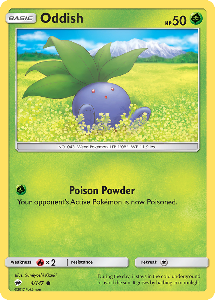 Oddish (4/147) [Sun &amp; Moon: Burning Shadows] 