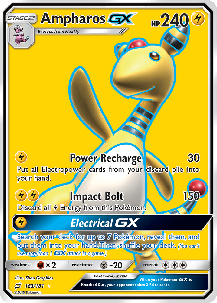 Ampharos GX (163/181) [Sun &amp; Moon: Team Up] 