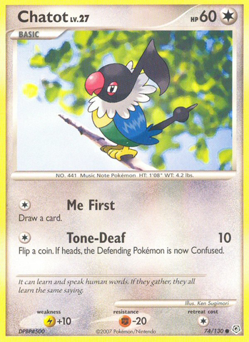 Chatot (74/130) [Diamond &amp; Pearl: Base Set] 