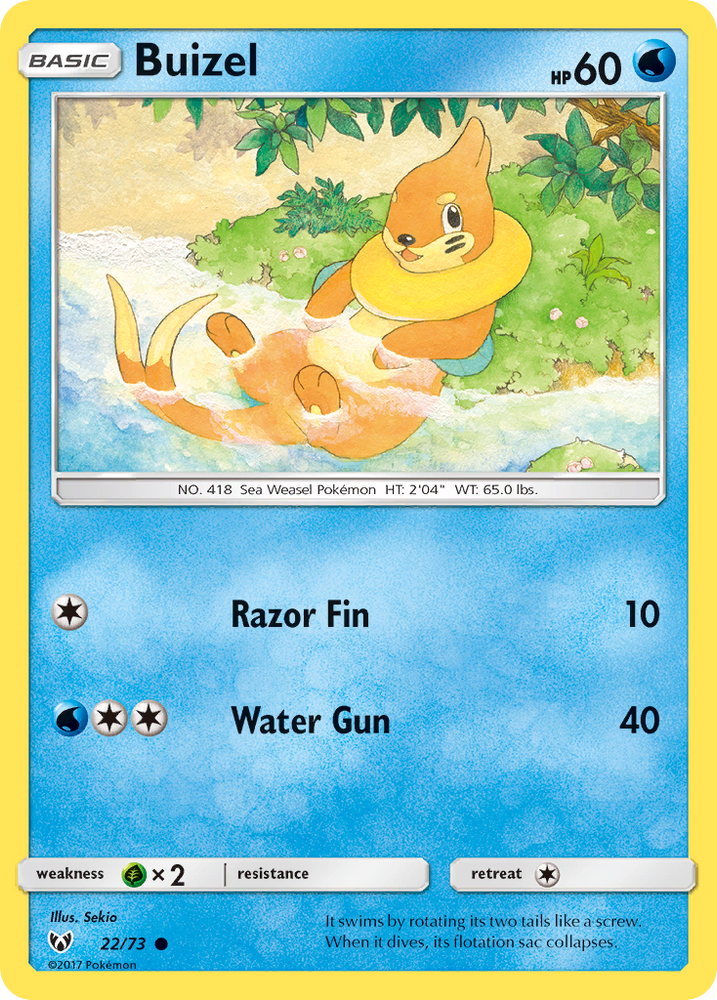 Buizel (22/73) [Sun &amp; Moon: Shining Legends] 