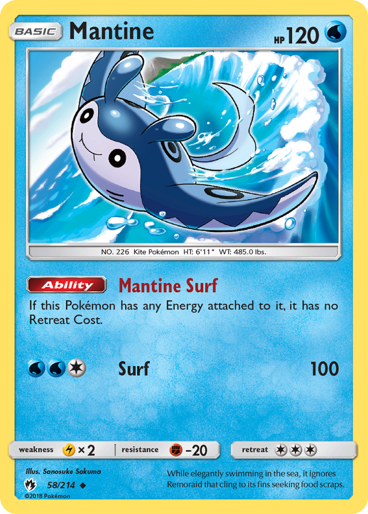 Mantine (58/214) [Sun &amp; Moon: Lost Thunder] 