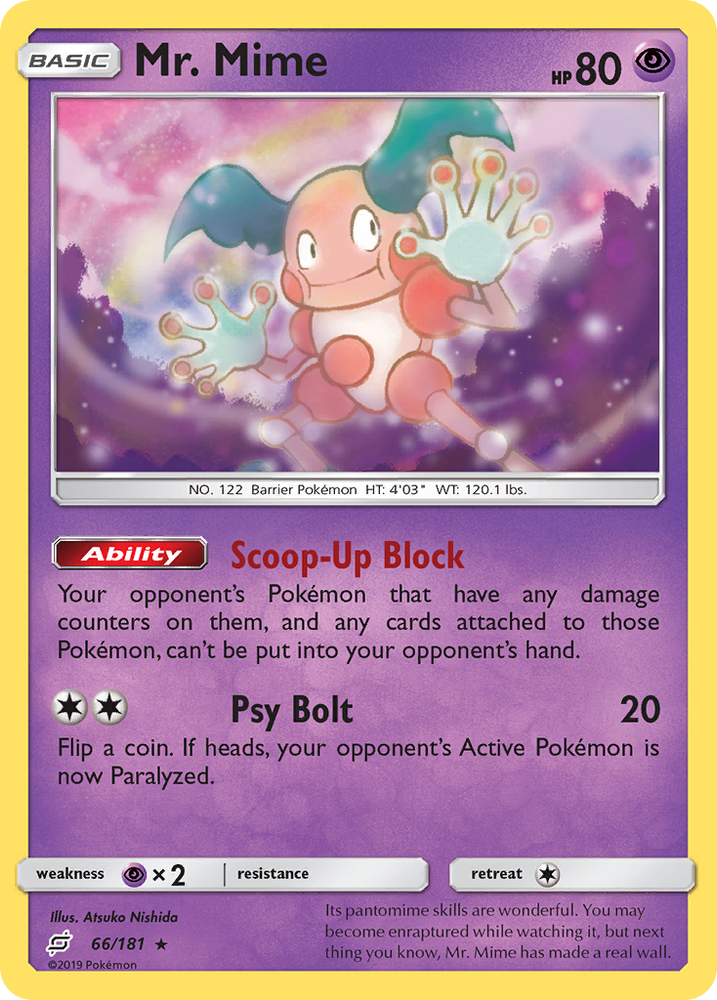 Mr. Mime (66/181) [Sun &amp; Moon: Team Up] 