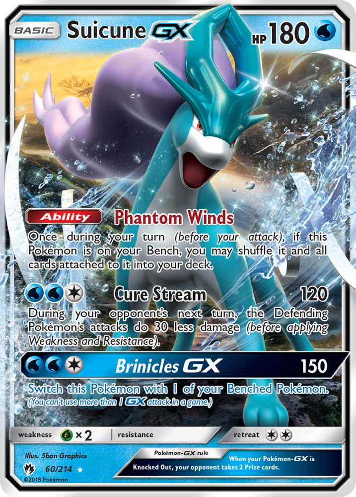 Suicune GX (60/214) [Sun &amp; Moon: Lost Thunder] 