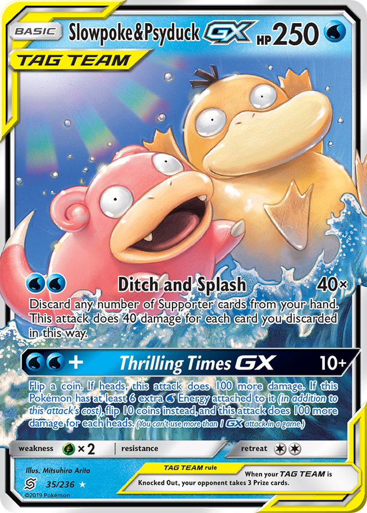 Slowpoke &amp; Psyduck GX (35/236) [Sun &amp; Moon: Unified Minds] 