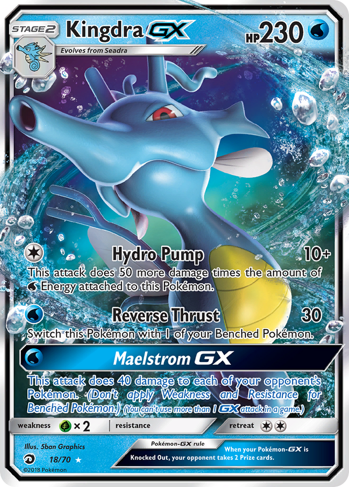 Kingdra GX (18/70) [Sun &amp; Moon: Dragon Majesty] 