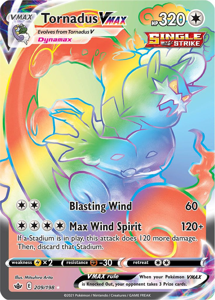 Tornadus VMAX (209/198) [Sword &amp; Shield: Chilling Reign] 