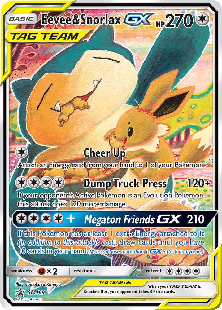 Eevee &amp; Snorlax GX (SM169) [Sun &amp; Moon: Black Star Promos] 