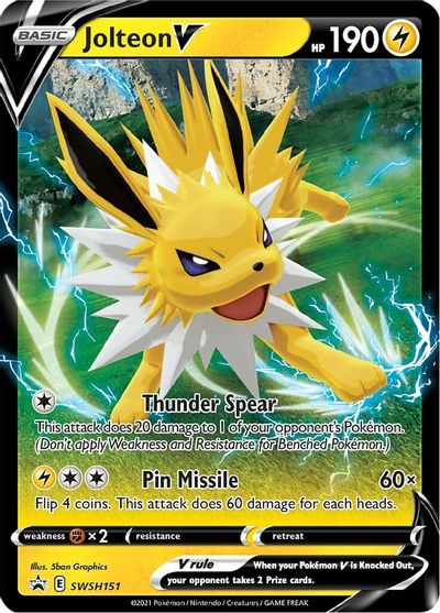 Jolteon V (SWSH151) [Sword &amp; Shield: Black Star Promos] 